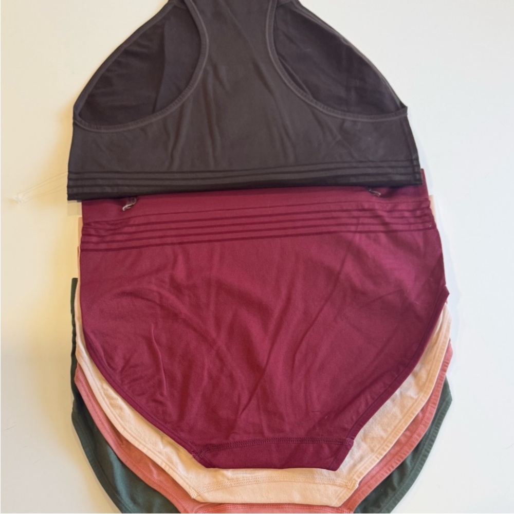 YUMMIE 5 Pack Solids Seamless Stretchy Comfy Tagfree Panties Briefs NWT Large - Picture 12 of 15